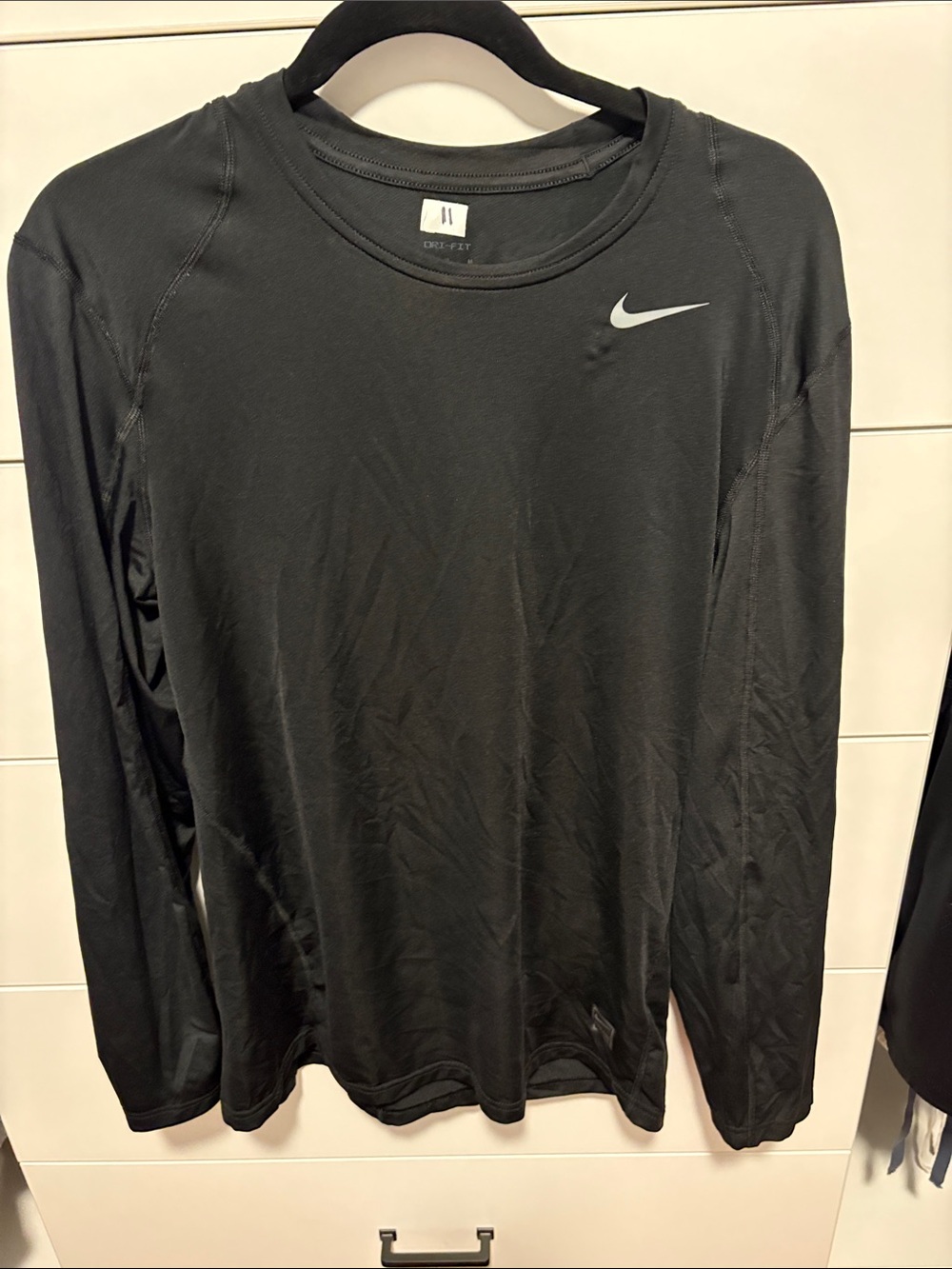 Nike Black Long Sleeve Dri-FIT Crew Training Tee